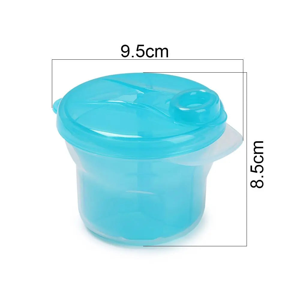 3 Doses Formula Container of Baby Milk Powder Dispenser Snack Pot Storage