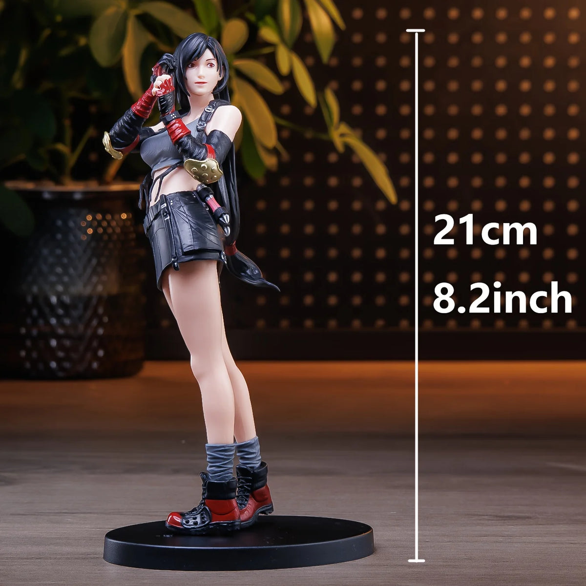 ff7 Tifa Tifa Female Fighter Anime Statue Figure Ornaments Small Gifts Room Decorations Christmas Gifts
