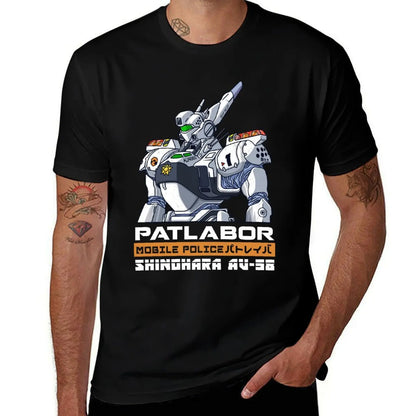 patlabor T-Shirt Big and Tall Casual T-Shirt
