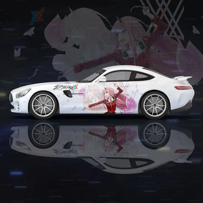Anime Zero Two Sexy Girl Car Wrap Protect Sticker Car Decal Creative Sticker Car Body Appearance Modification Decorative Sticker