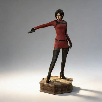 Ada Wong Figure, Resident Evil Game Merchandise, Red-Clothed Female Agent Static Statue Model