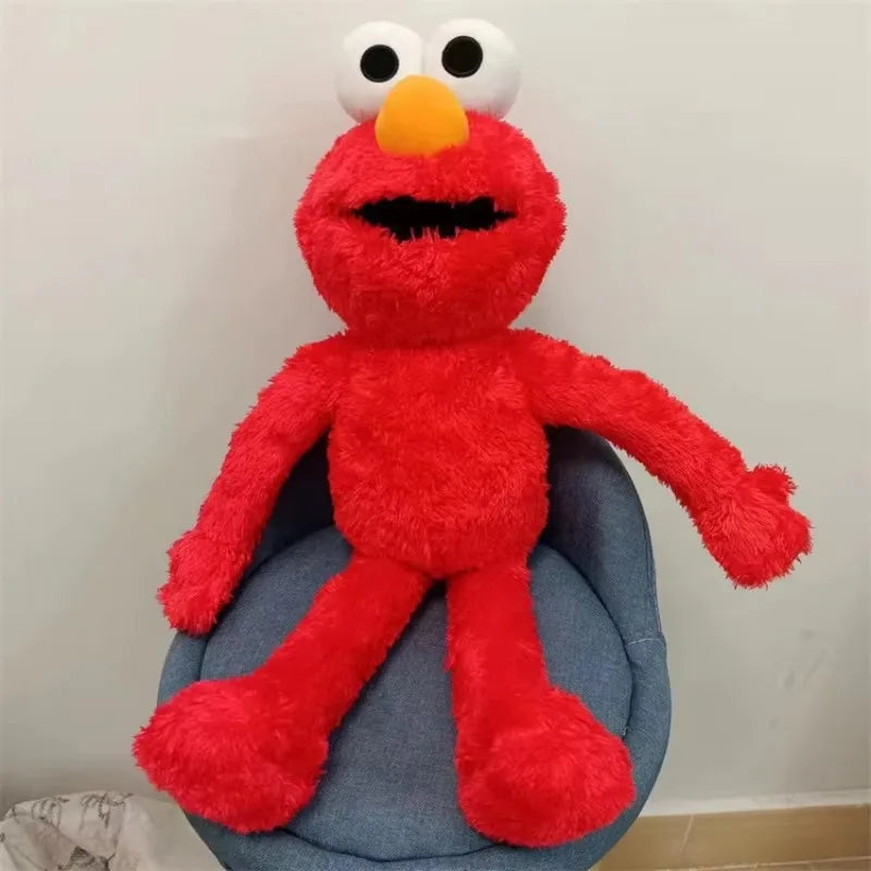 Sesame Street Plush Toys Elmo The Red and Blue Monsters Plush Dolls for Early Childhood Education Toys and Souvenirs for Kids