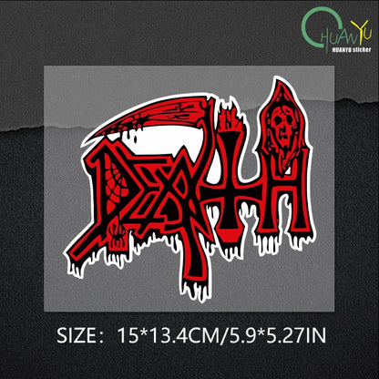 Creative Bloody Death Graffiti Dazzle Color Car Stickers Pvc Personality Body Windows Exquisite Waterproof Decal Decoration
