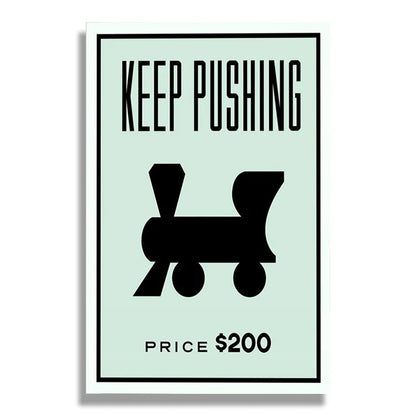 Monopoly Millionaire Money Canvas Decorative Painting Motivational Quote Art Poster Cartoon Figure Mural Home Wall Decor Picture