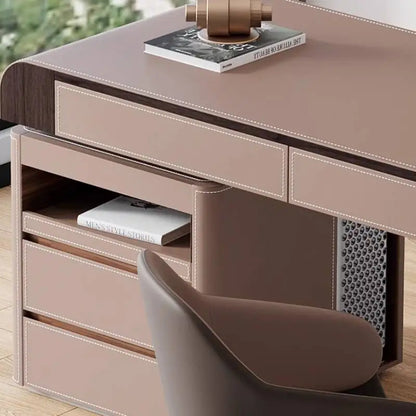 Design Luxury Computer Desks Rectangular Storage Organizer Study Gaming Desk Drawers Bedroom Escritorio Ordenador Furniture