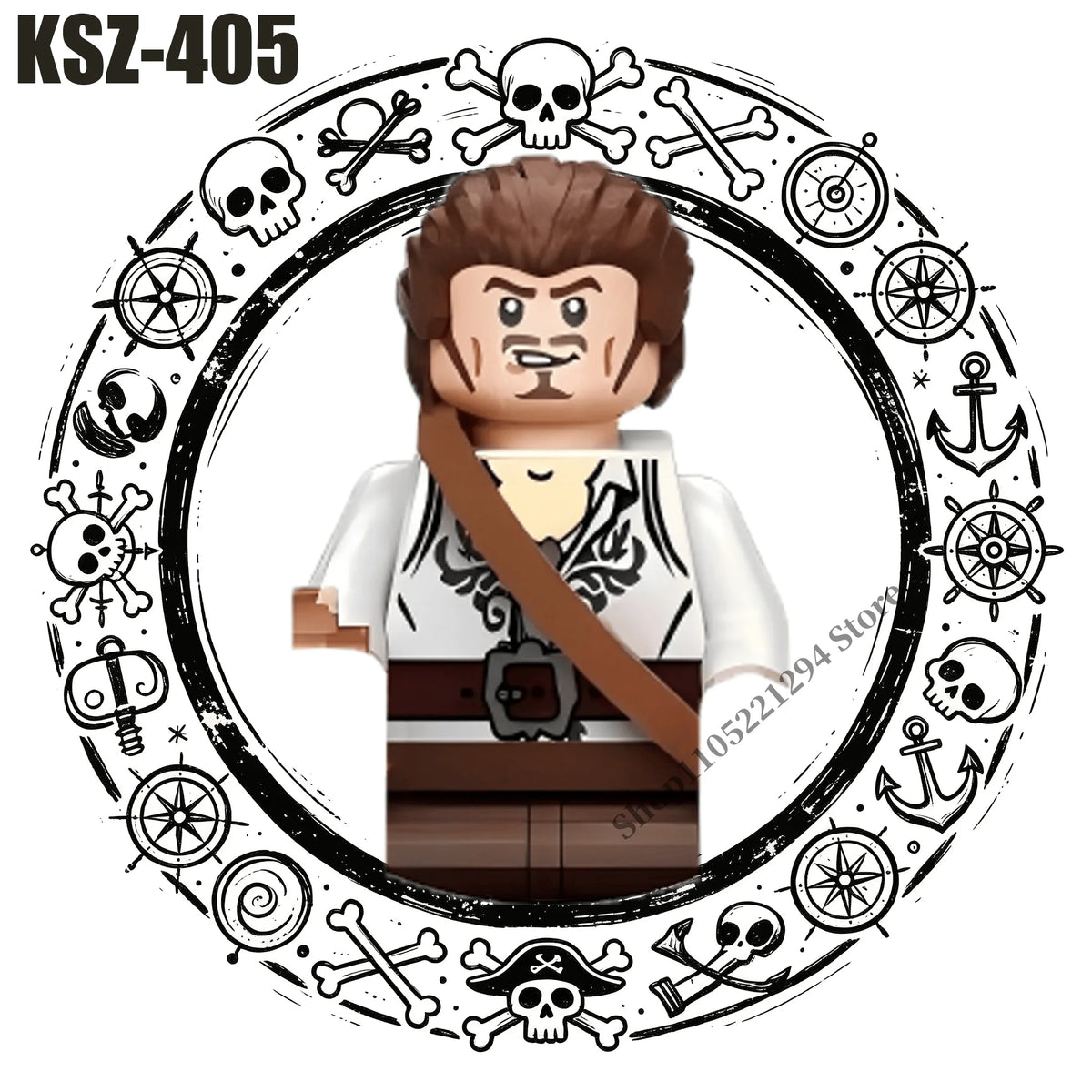 Pirates of the Caribbean building blocks toys Jack Sparrow William Turner Elizabeth Swann MINI brick toys Assemble toys gifts
