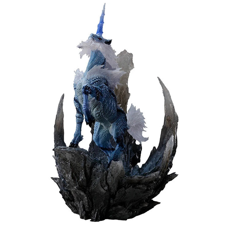 22cm Monster Hunter World Kirin Anime Figure Capcom Builder Creator's Model Glavenus/Dinovaldo/Velkhana Action Figure Doll Toys
