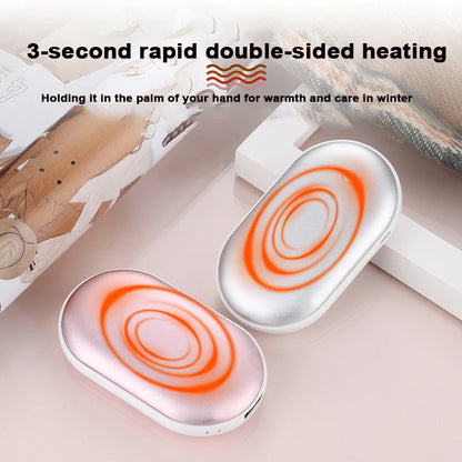 Warm Hand Treasure Ultra-TDouble Sided Hand warmer with Fast Heating and Three Levels of Temperature. Compact Pocket Hand warmer