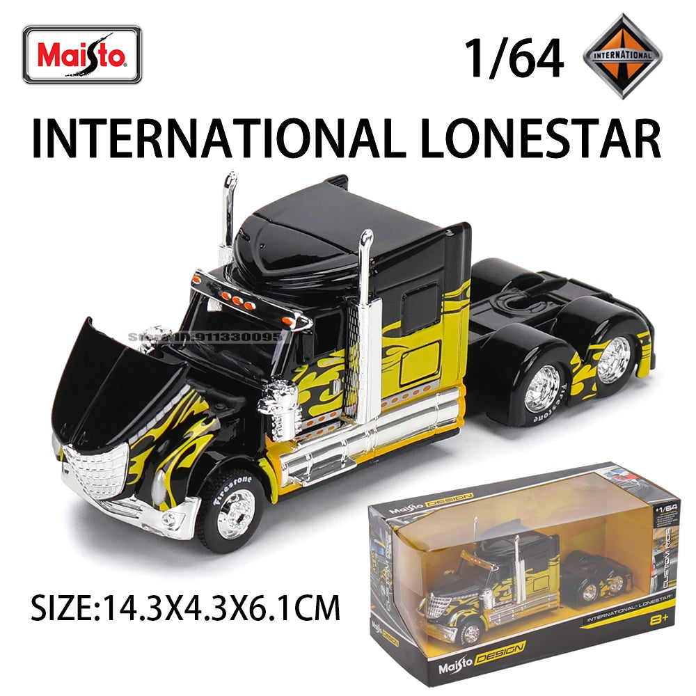 Maisto 1:64 Mercedes-Benz MACK Anthem Trailer  trailer model simulation car model alloy car toy male collection gift