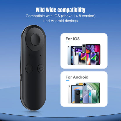 Smartphone Remote Clicker with Air Mouse Multifunctional Smart Fingertip Ring Remote Control for iPhone iPad Android Tablet