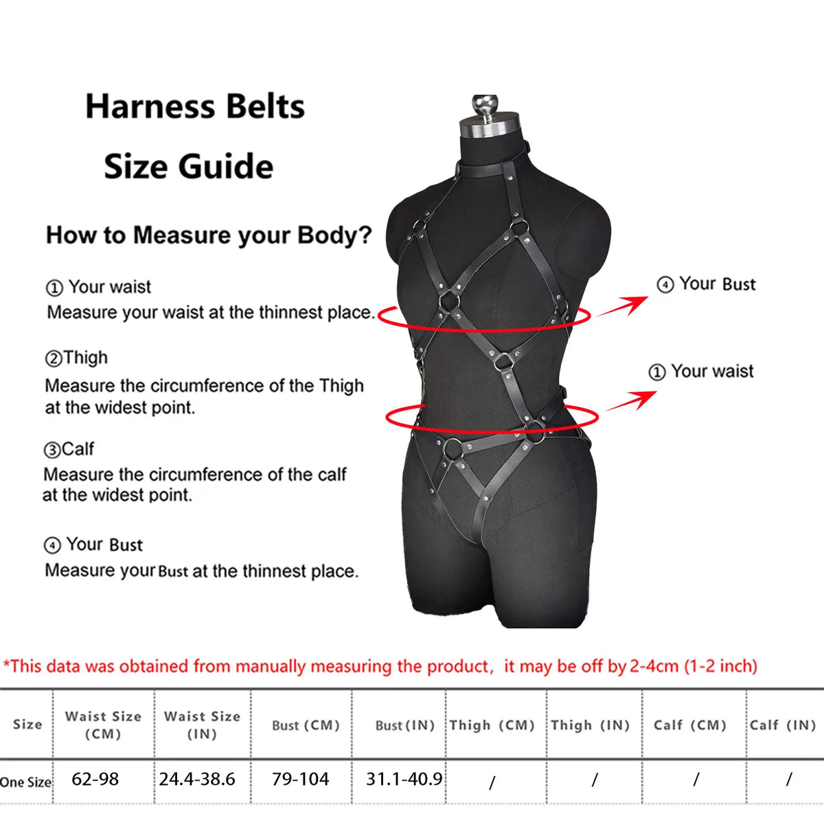 Women Sexy  Full Body Harness Belt Waist Corset Belt Bondage   Woman Wear Gothic Fetish Clothing Exotic Accessories