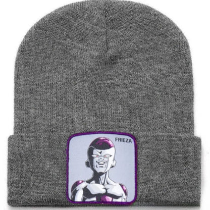Anime Cartoon Dragon Ball Women Men Knitted Warm Winter Hats For Women Men Solid Hip-hop Casual Cuffed Beanies Bonnet