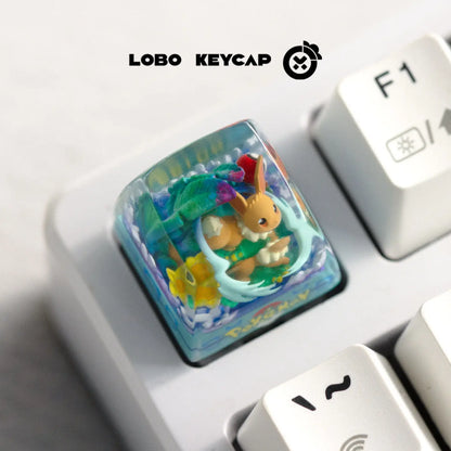 Pokemon Keycap Magikarp Gengar Esc Replace Keycap Resin Anime Kawaii Decor For Mechanical Keyboard Anime Collect Model Toys Gift