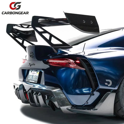 Dry Carbon Fiber Tail Wing Rear Spoiler Lip Wings Ducktail Body Kit For Toyota Gr Supra A90 A91 Mk5 AR V3 Style