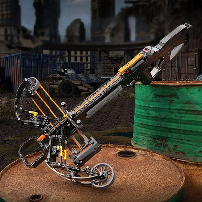 66187 Mechanical Crossbow Tech Model Boys Educational DIY Assembly Building Blocks Toy Gift
