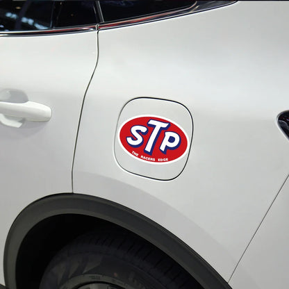 2Pcs STP Racers Edge Vintage Oil Original 1960's 70's Racing Style Car Sticker Richard Petty Vinyl Decal Auto Tuning Accessories