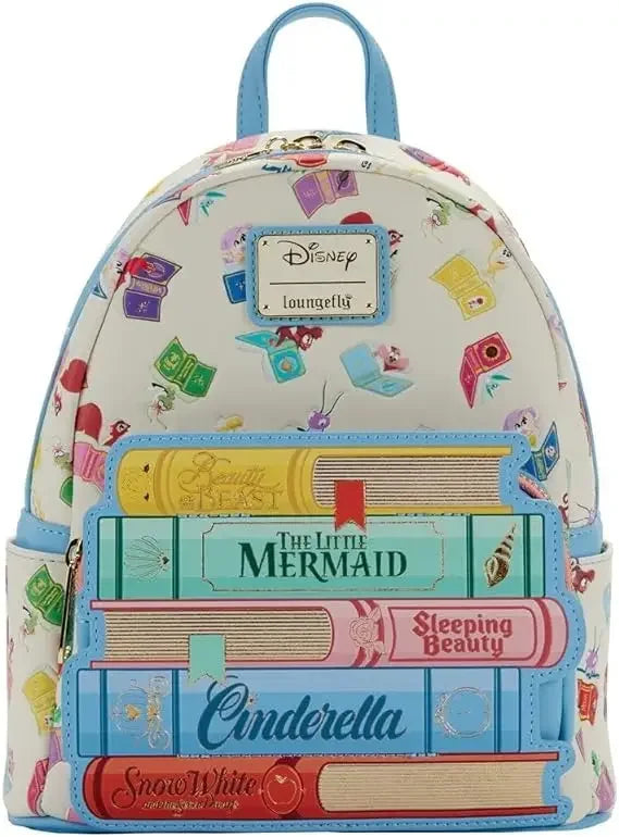 15 Styles Loungefly Disney Princess Series Manga Style Animated Collage Collection Mini Backpack