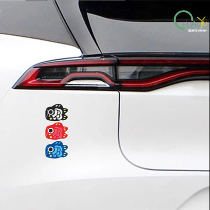 Cartoon Koi Fish Sticker Reflective Waterproof Scratch Covering Car Decal Decoration Sticker for Car Motorcycle and Electric