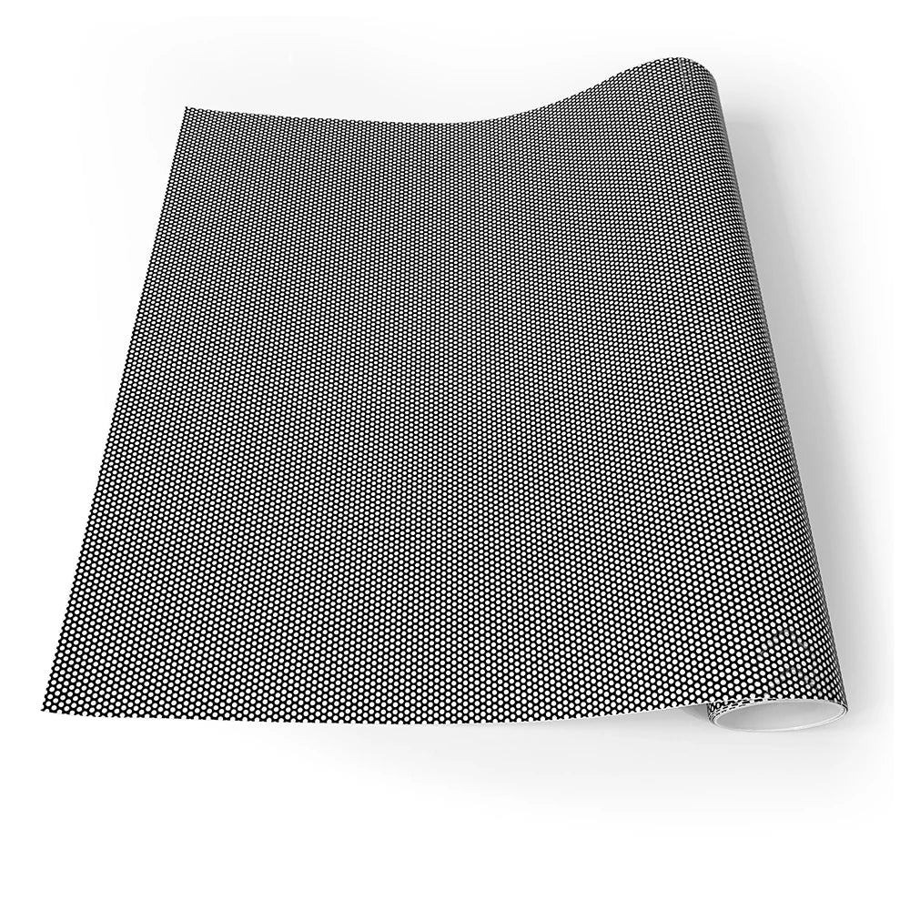 One Way Vision Fly Eye Tint Perforated Mesh Black White Film Car Tint Window Tint Car Wrap Film Sticker Motorcycle Scooter Decal