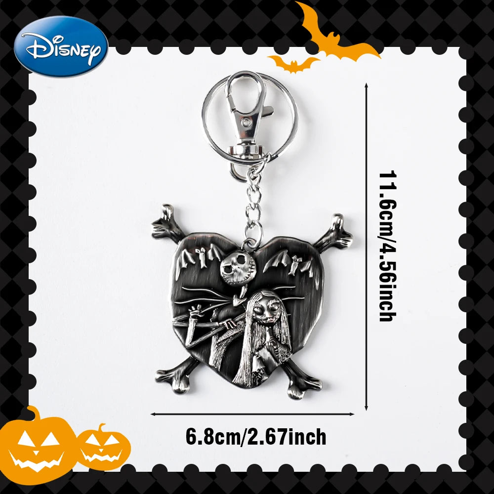 Disney The Nightmare Before Christmas Keychain Bag Clip Jack Sally Oogie Boogie Zero Collectible Decoration for Halloween Gift