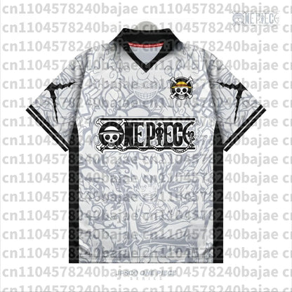 2026 One Piece Luffy Anime T-Shirt Vintage Baseball Jersey Style Men Women 3D Full Print Y2k Streetwear Harajuku Graphic Tee