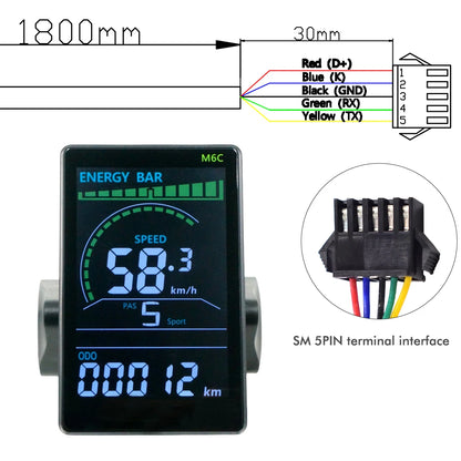 Color Wired Stopwatch Supports Electronic Shift Odometer Bike Computer Waterproof Cycling Odometer Electric Bike Accessories