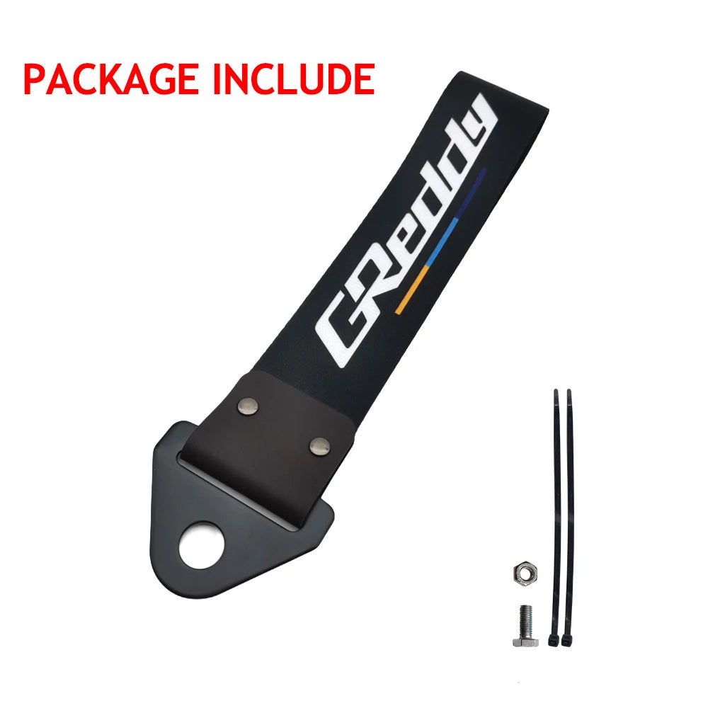 JDM Racing Culture Style Tow Strap Universal Race Towing Car Motorcycle Trailer Ropes Bumper Hook Belt Pendant