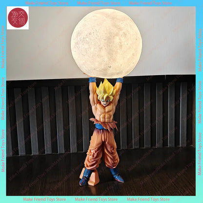 Action Toy Figures Dragon Ball Son Goku Light Lamp Model Kakarotto Kamehameha Wave Magnetic Ornament  Action Figure mood lamp
