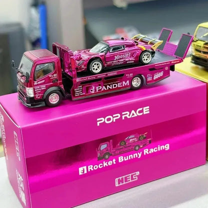 POPRACE 1/64 PANDEM ELISE RWB 930 RX-7 FD 3S 2026 HEC in Stock Alloy Motor Vehicle Diecast Models Car Toys Collection Boy Gifts