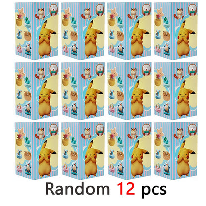 Anime Pokémon Blind Box Model Figure 1-12 Pcs Pikachu Sleep Series Interior Hand Sleeping Position Toys Gift for Sfriends