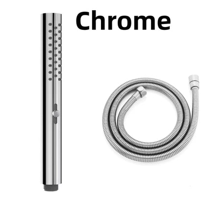 Brushed Nickel Stainless steel Hand Shower Head with 1.5M Hose Water Saving Handshower Shower Brass Bracket Accessor