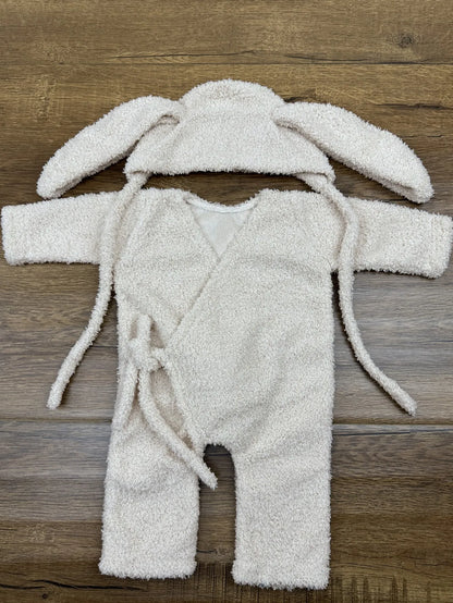 0-12 Months Baby Bunny  Rabbit Outfit Newborn Photography Props  Jumpers Baby Photo Shoot Clothing