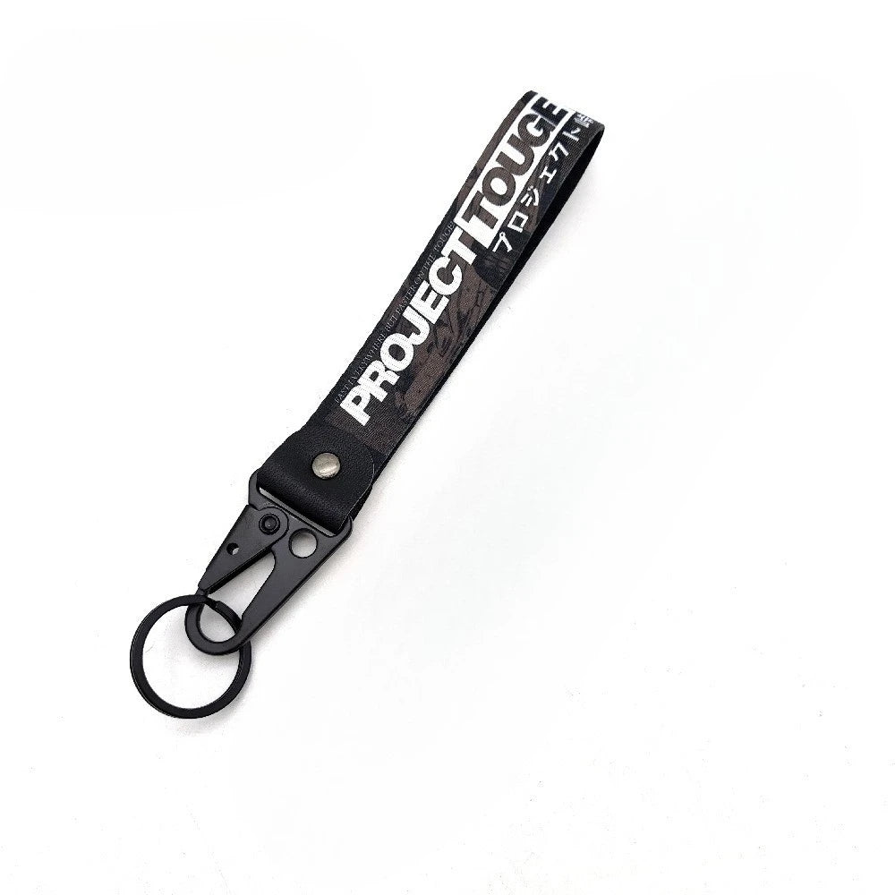 Auto Motorcycle Nylon Key Strap Embroidery Lanyard Keyring for Rockstar Game GTA 5 Fans Keychain Accessories
