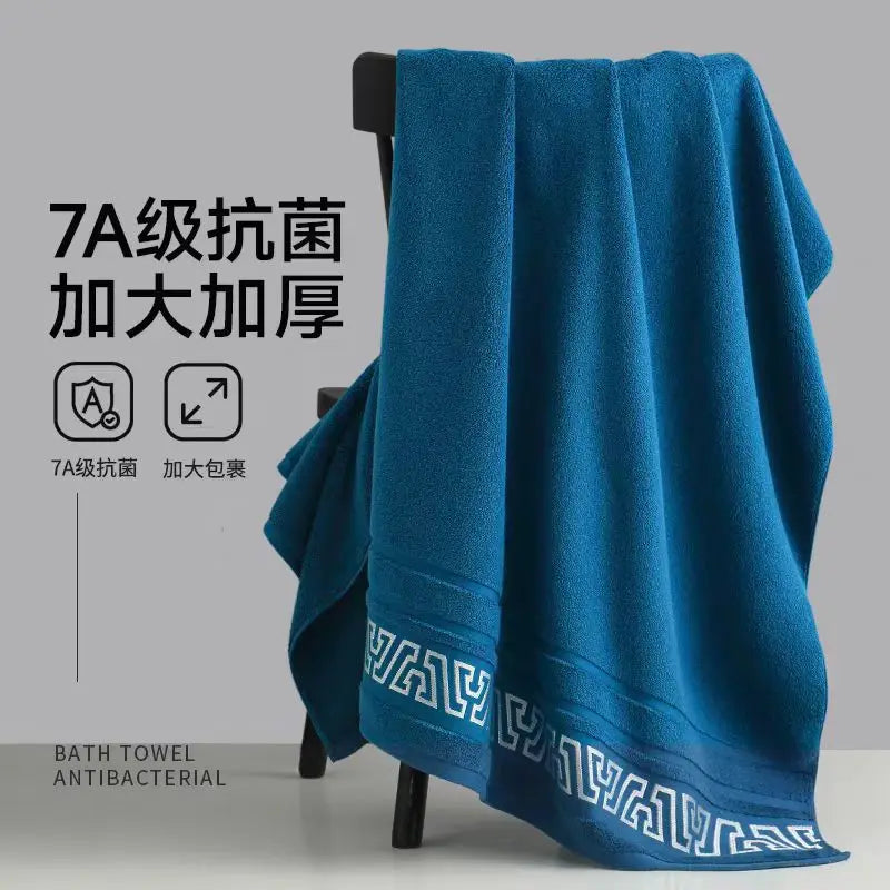 Pure Cotton Thick Bath Towel 380g Soft Absorbent 70x140 No Shedding Available in Multiple Colors