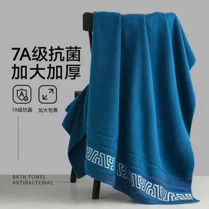 Pure Cotton Thick Bath Towel 380g Soft Absorbent 70x140 No Shedding Available in Multiple Colors