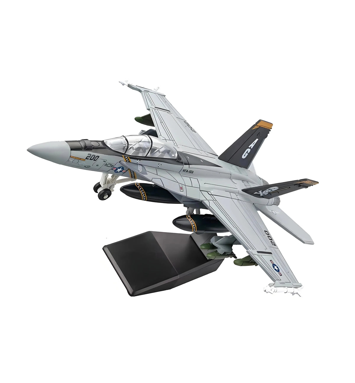 1:72 Scale Replica F18 F-18 VF103 Grumman Tomcat Super Hornet F/A-18F Pirate Flag Fighter US Navy Plane Military Model Toys Kids