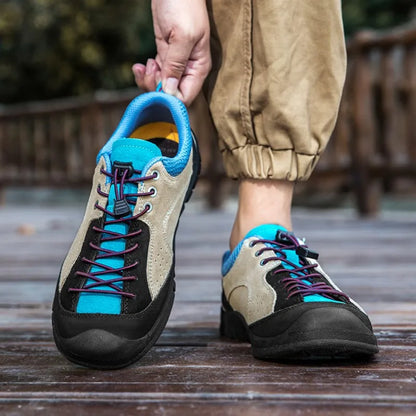 Men Outdoor Hiking Sneakers Climbing Trekking Lace Up Trekking Women Mountain Bike Shoes Flat Sport Cycling Shoes Breathable