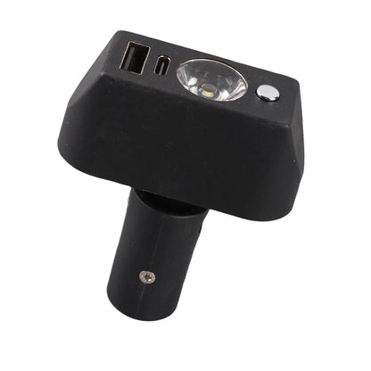 Electric Wheelchair Light 3 Pin XLR Head USB Charging Adjustable Angle LED Power Wheelchair Lighting Controller