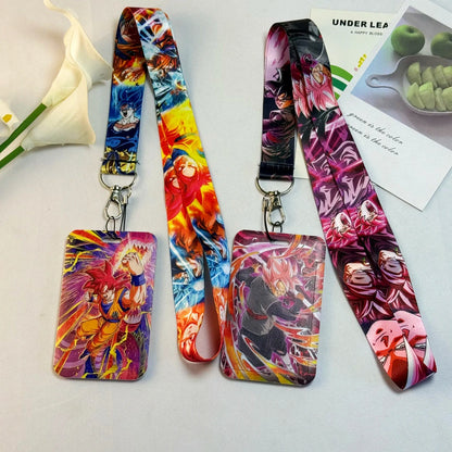 Dragon Ball Credential Holder Japanese Anime Lanyards for Key Neck Strap For Card Badge Gym Keychain Keyring Accessories Gifts