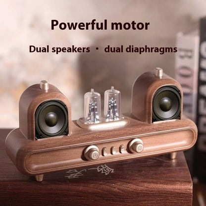 New AS33 Retro Wireless Bluetooth Speaker with USB Flash Drive Support Outdoor Desktop Ornament Audio Card Compatible