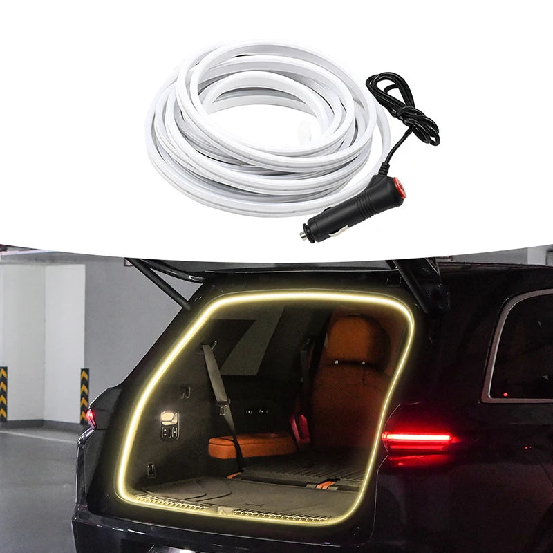 Multi-Color Car Trunk Light - Waterproof LED Atmosphere Lamp - Plug & Play via Cigarette Lighter - Interior Styling Upgrade