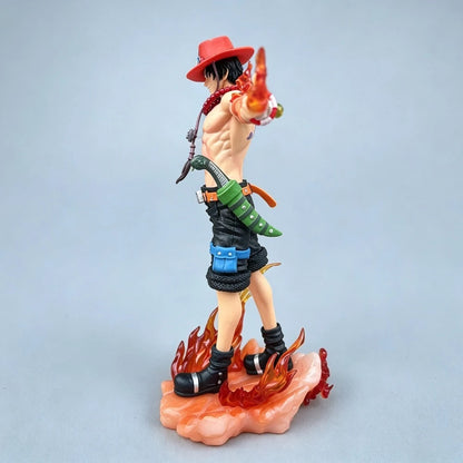 27cm ONE PIECE Figures Flame ACE Figure Collectible Decorations Anime Goods Toy Gift Christmas Present