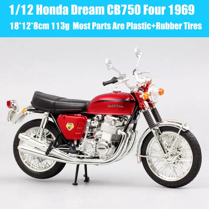 1/12 Scale Automaxx Classic Dream CB750 Four 1969 Motorcycle Diecasts & Toy Vehicles Bike Model Collectible Joycity Gold