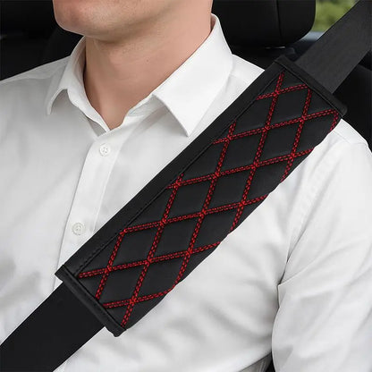 1/2Pcs Car PU Seat Belt Safety Belt Shoulder Cover Soft Breathable Protection Seat Belt Padding Pad Auto Interior Accessories