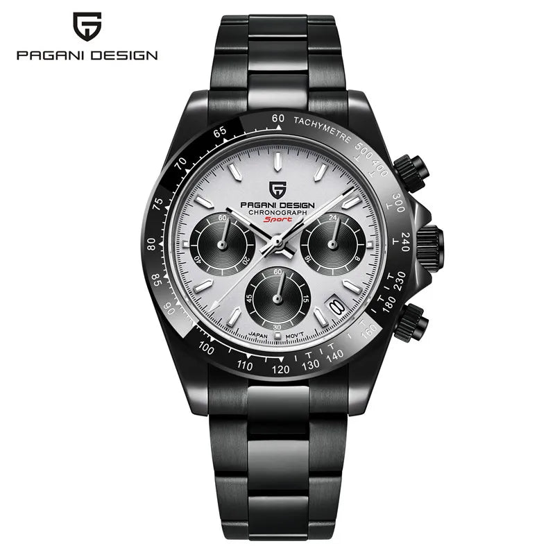 PAGANI DESIGN Luxury Chronograph Stop Watch for Men Sapphire MIYOTA VK63 Sport Waterproof Quartz Men's Wristwatches Reloj Hombre