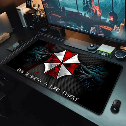 Hot Movies Residents Evils Mousepad HD Printing Computer Gamers Locking Edge Non-slip Mouse Pad XXL90x40cm Keyboard PC Desk Pad