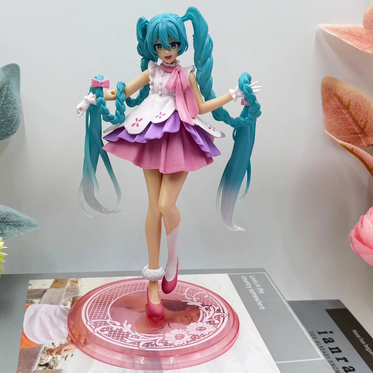 Anime Figure Wedding Dress Action Figures Kawaii Swimsuit Vocaloid PVC Collectible Model Toys Girl Gift