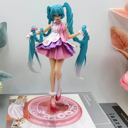 Anime Figure Wedding Dress Action Figures Kawaii Swimsuit Vocaloid PVC Collectible Model Toys Girl Gift