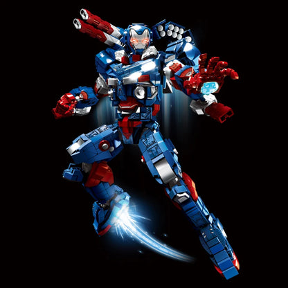 Superheroes Robot Blocks Action Figures Iron Man MK50 War Mecha MOC Building Toys Festival Gifts Adult 1500+pcs Cool Ornament
