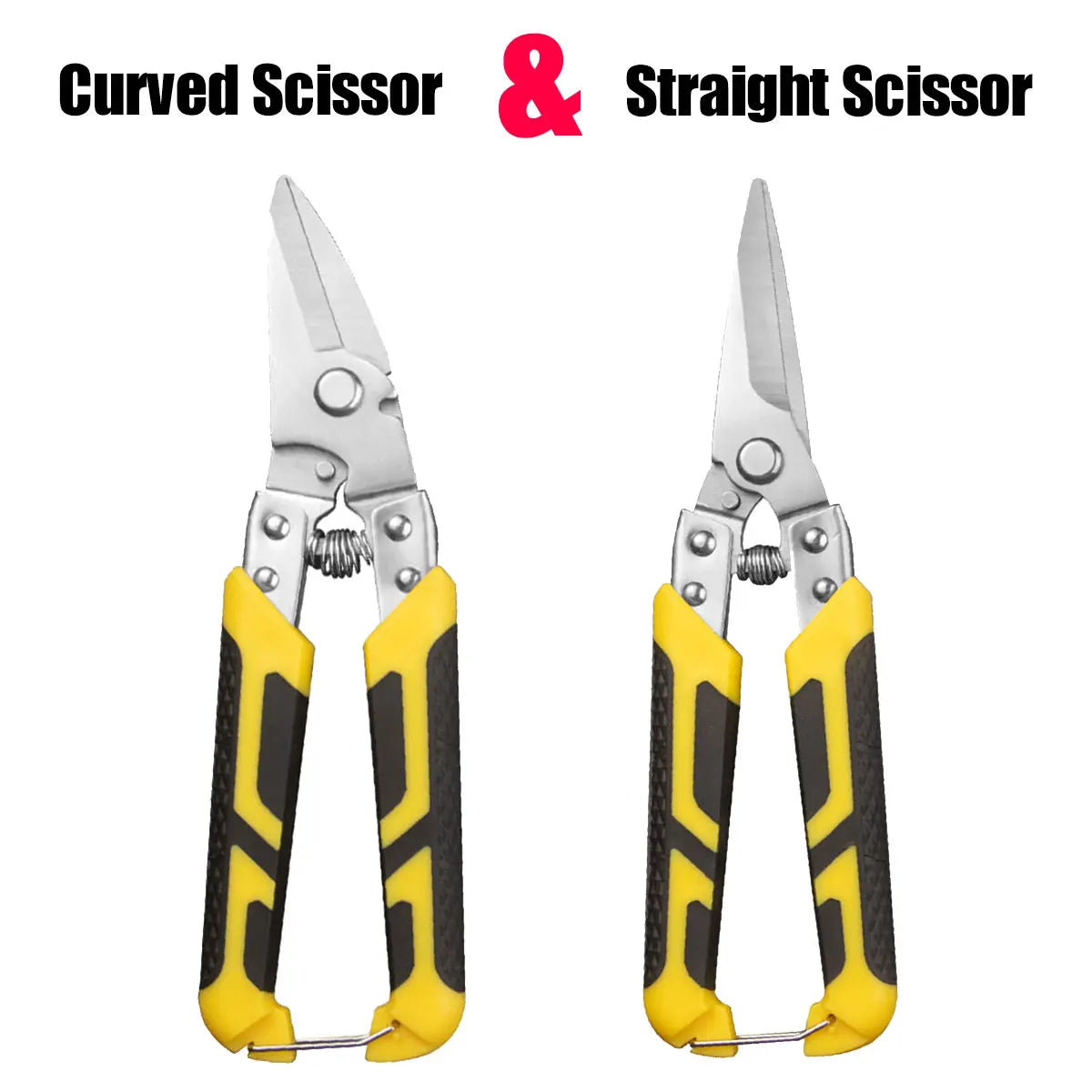 TUPI Multi-purpose Iron Shears Stainless Steel Elbow Shears Wire Slot Iron Wire Scissors Straight Head Tin Scissors